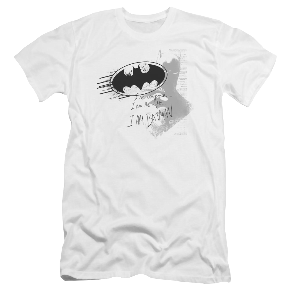 Batman I Am Vengeance - Men's Premium Slim Fit T-Shirt Men's Premium Slim Fit T-Shirt Batman