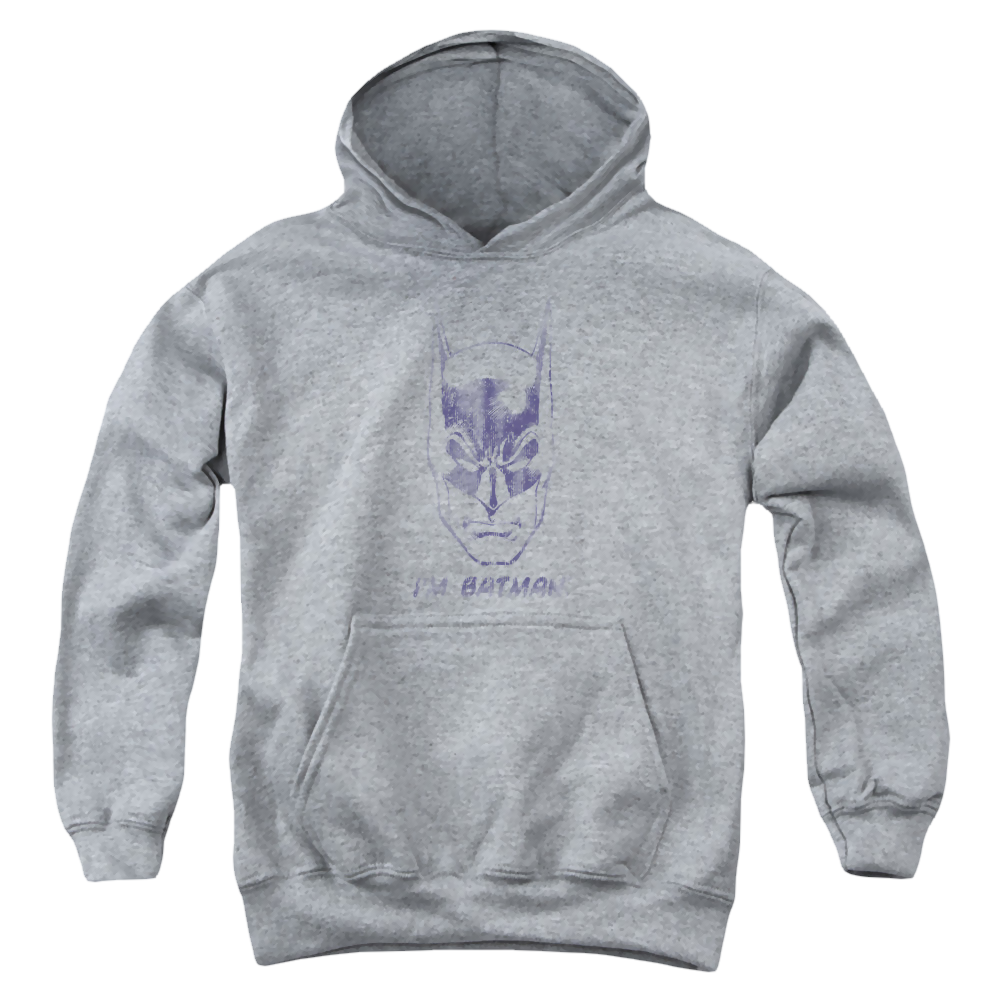 DC Batman Im Batman - Youth Hoodie Youth Hoodie (Ages 8-12) Batman