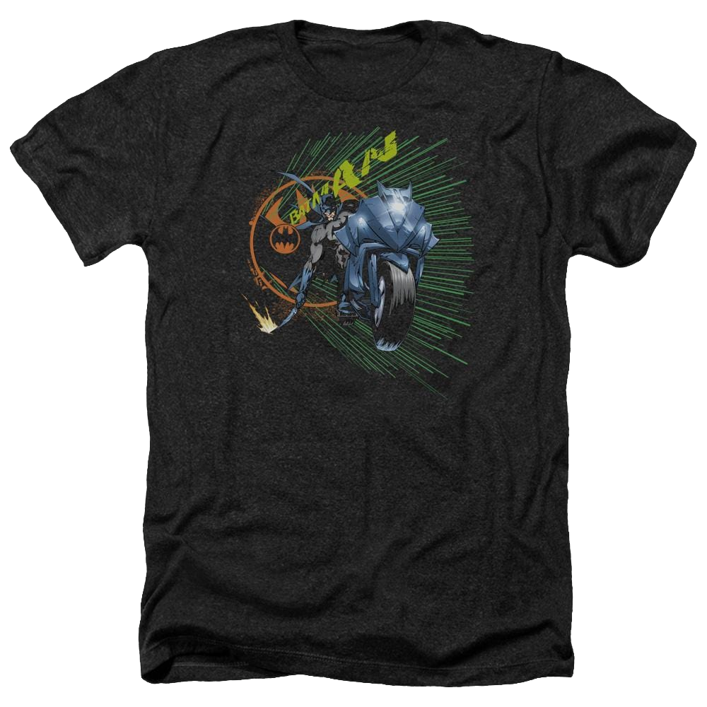 Batman Batcycle - Men's Heather T-Shirt Men's Heather T-Shirt Batman