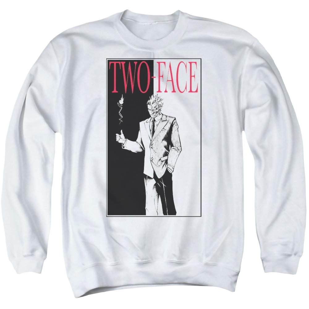 Batman Two Face - Men's Crewneck Sweatshirt Men's Crewneck Sweatshirt Batman