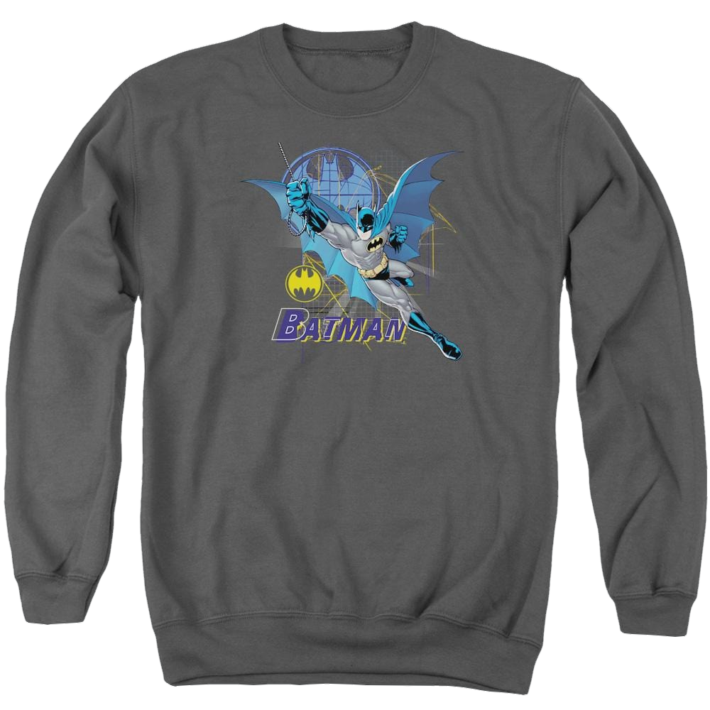 Batman Cape Outstretched - Men's Crewneck Sweatshirt Men's Crewneck Sweatshirt Batman