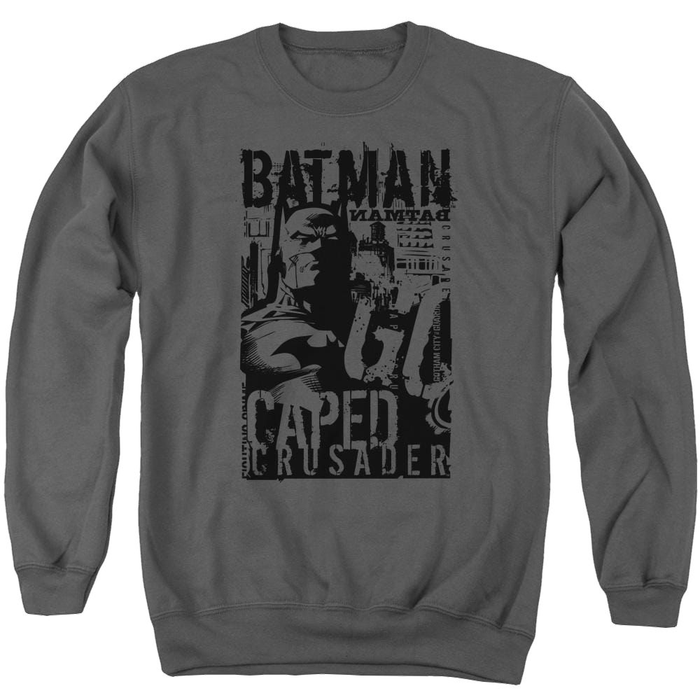 Batman Caped Crusader - Men's Crewneck Sweatshirt Men's Crewneck Sweatshirt Batman