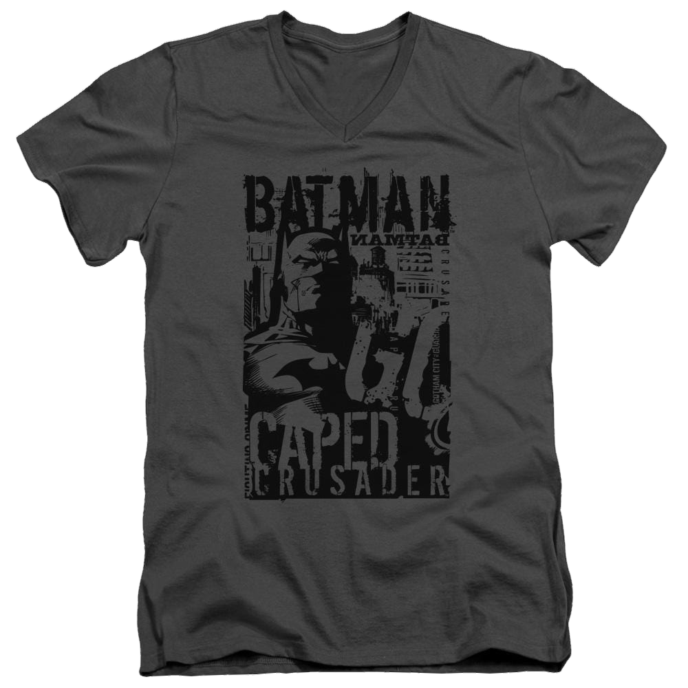 Batman Caped Crusader - Men's V-Neck T-Shirt Men's V-Neck T-Shirt Batman