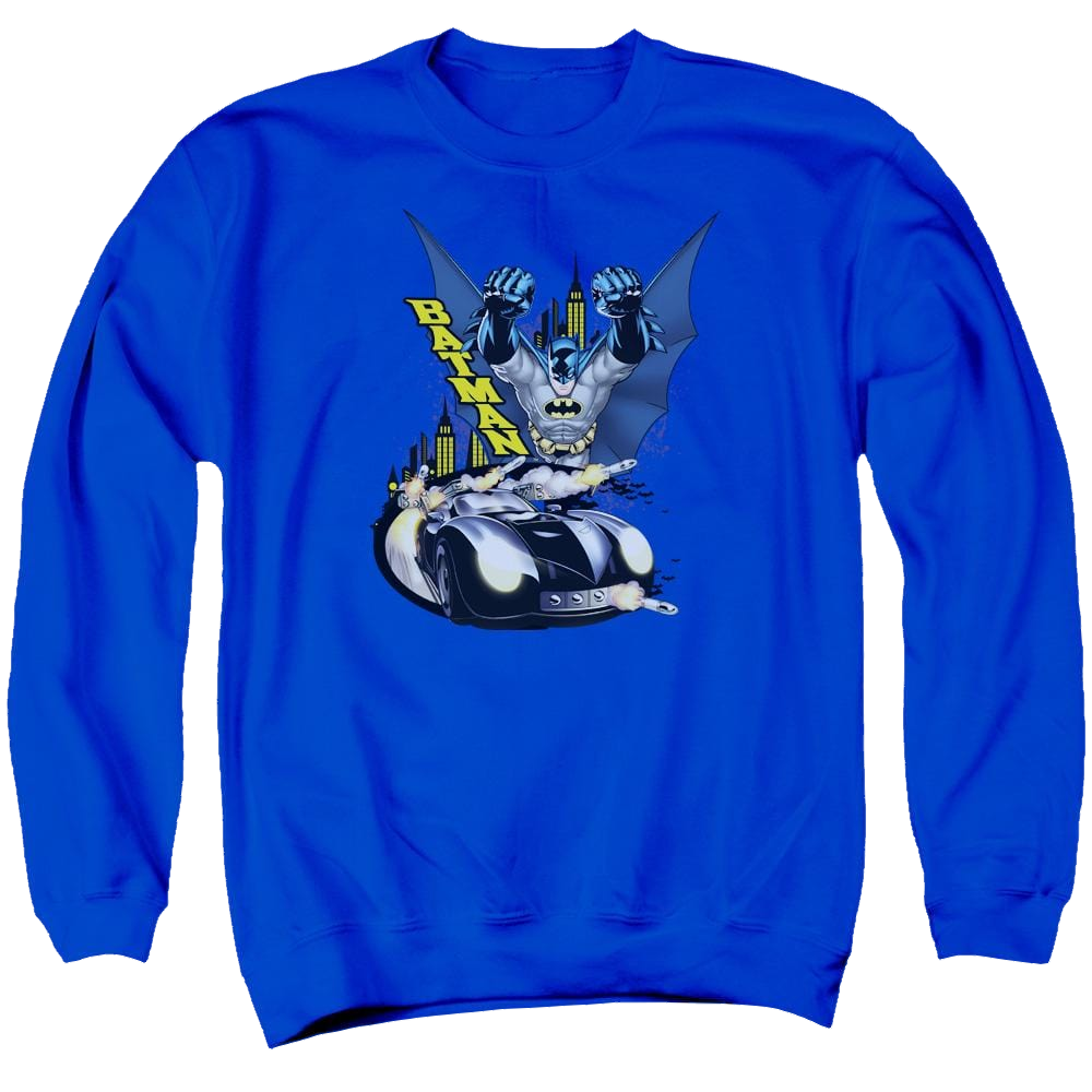 Batman By Air & By Land - Men's Crewneck Sweatshirt Men's Crewneck Sweatshirt Batman