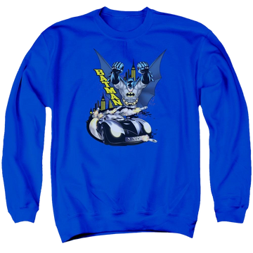 Batman By Air & By Land - Men's Crewneck Sweatshirt Men's Crewneck Sweatshirt Batman