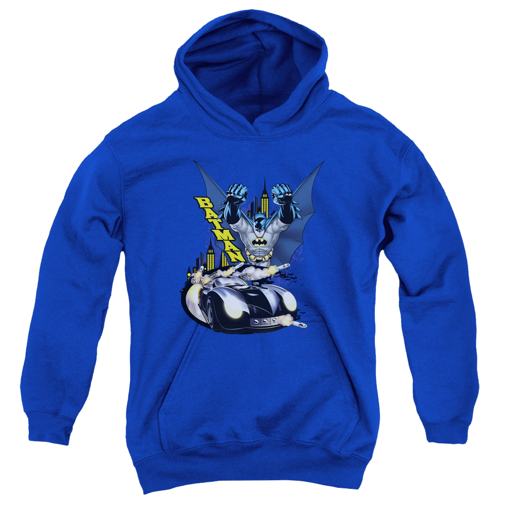 DC Batman By Air & By Land - Youth Hoodie Youth Hoodie (Ages 8-12) Batman