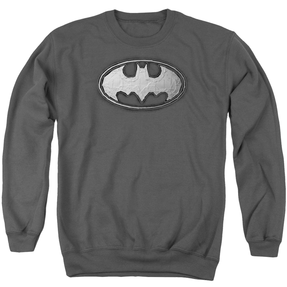 Batman Duct Tape Logo - Men's Crewneck Sweatshirt Men's Crewneck Sweatshirt Batman
