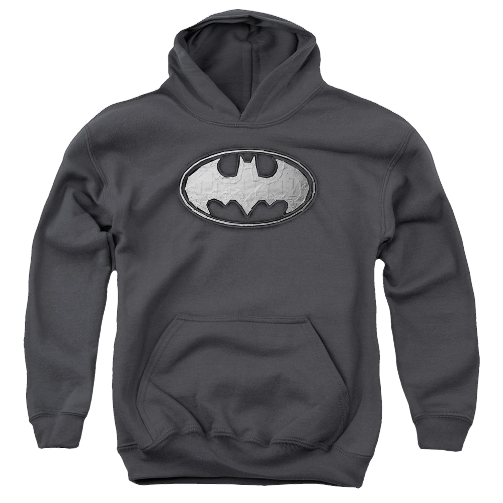 DC Batman Duct Tape Logo - Youth Hoodie Youth Hoodie (Ages 8-12) Batman