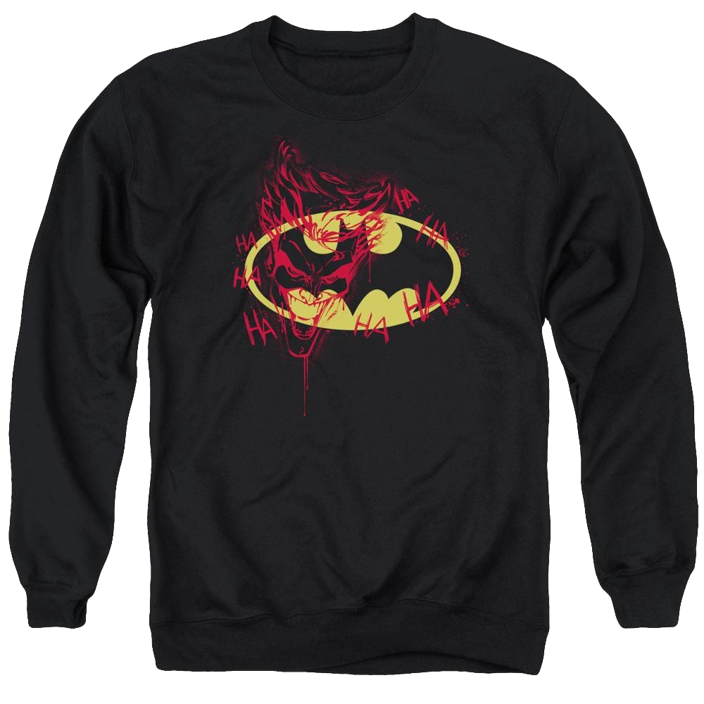 Batman Joker Graffiti - Men's Crewneck Sweatshirt Men's Crewneck Sweatshirt Batman