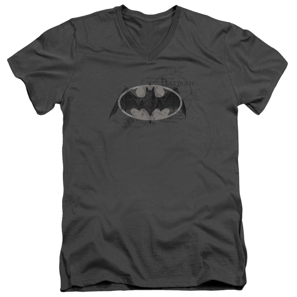 Batman Arcane Bat Logo - Men's V-Neck T-Shirt Men's V-Neck T-Shirt Batman