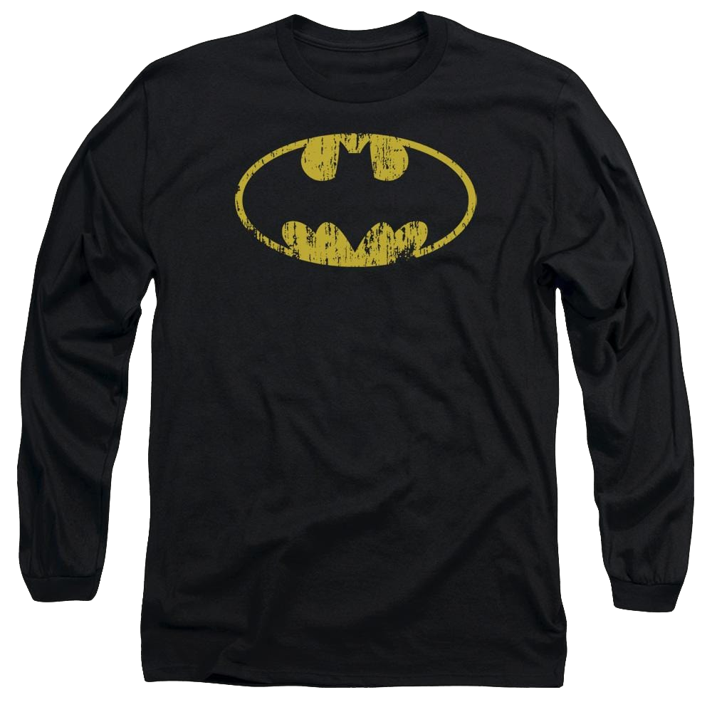 Batman Classic Logo Distressed - Men's Long Sleeve T-Shirt Men's Long Sleeve T-Shirt Batman