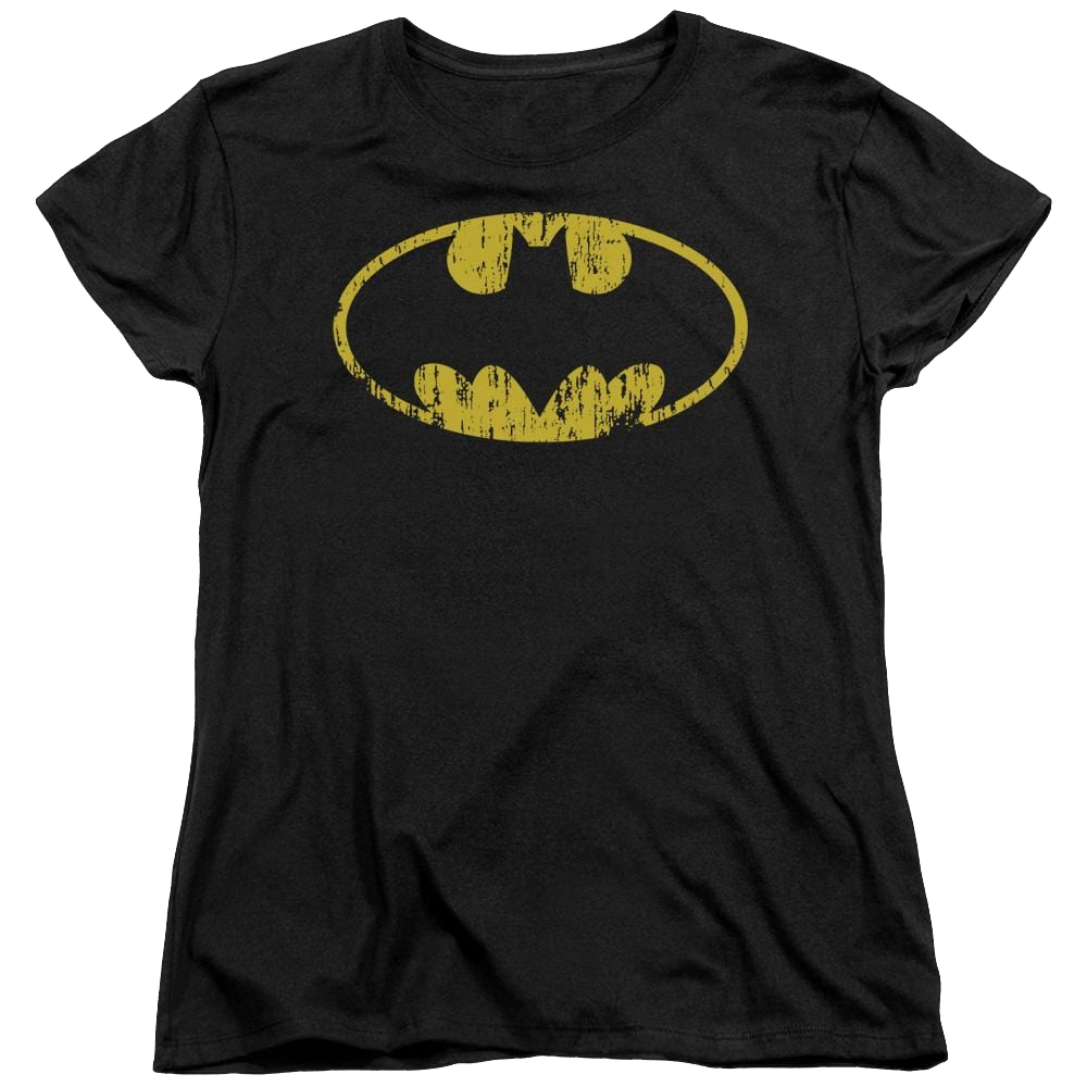 Batman Classic Logo Distressed - Women's T-Shirt Women's T-Shirt Batman