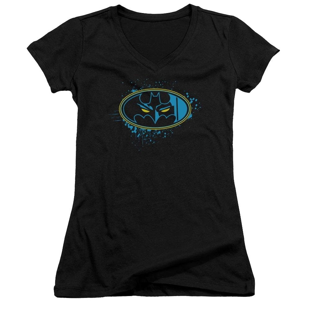 Batman Eyes In The Darkness - Juniors V-Neck T-Shirt Juniors V-Neck T-Shirt Batman