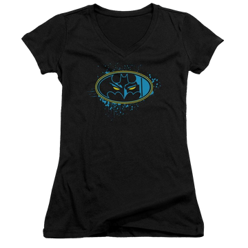 Batman Eyes In The Darkness - Juniors V-Neck T-Shirt Juniors V-Neck T-Shirt Batman