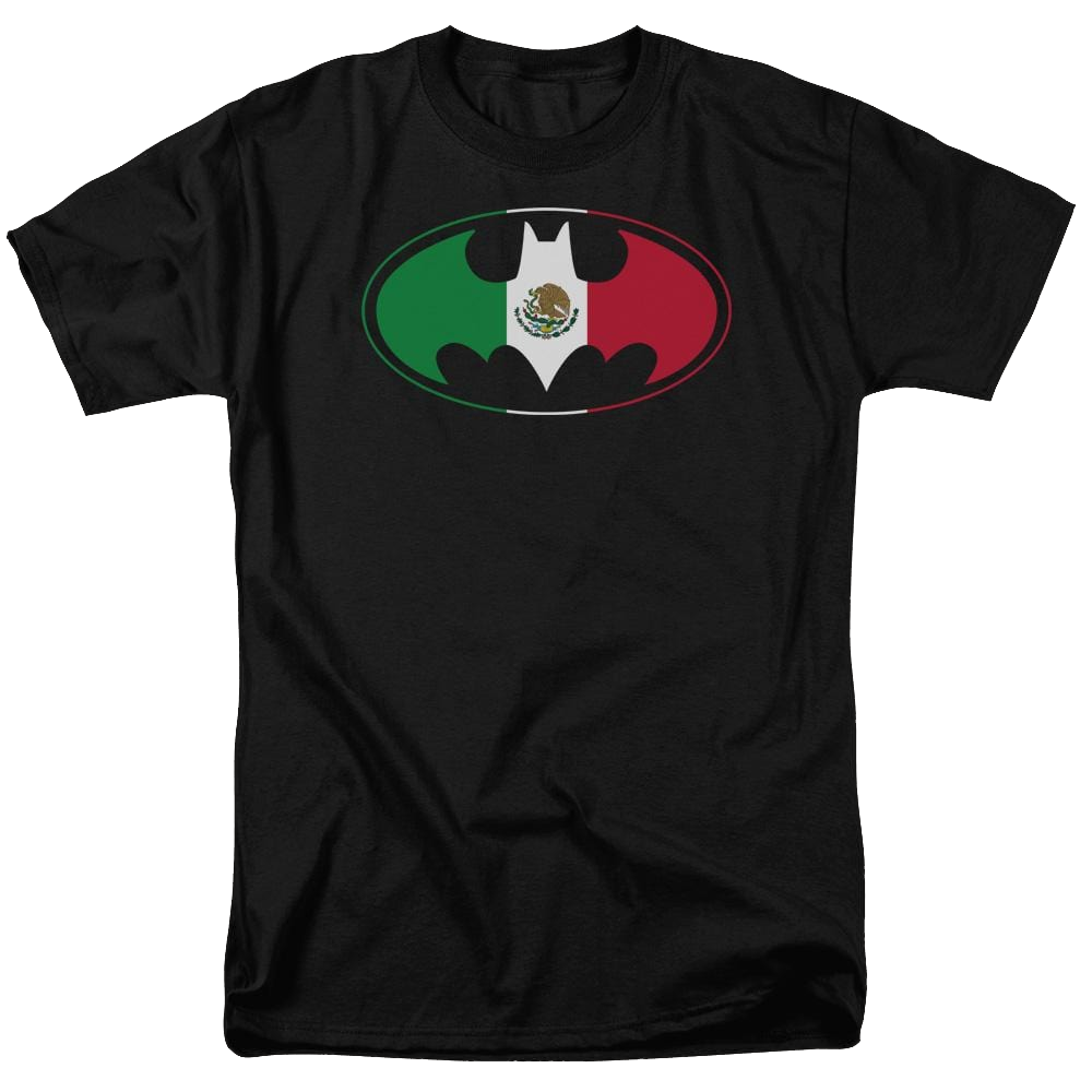 Batman Mexican Flag Shield - Men's Regular Fit T-Shirt Men's Regular Fit T-Shirt Batman