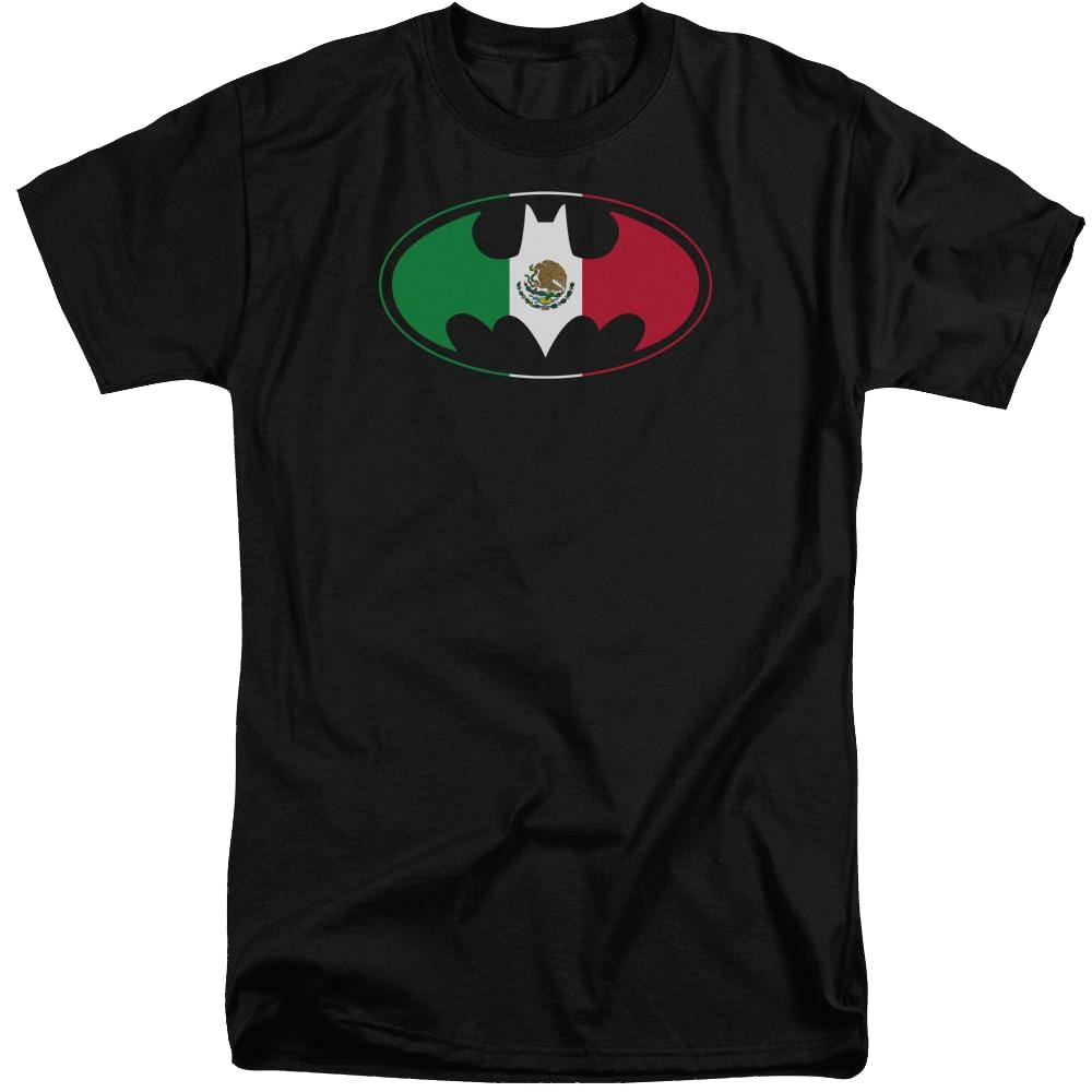 Batman Mexican Flag Shield - Men's Tall Fit T-Shirt Men's Tall Fit T-Shirt Batman