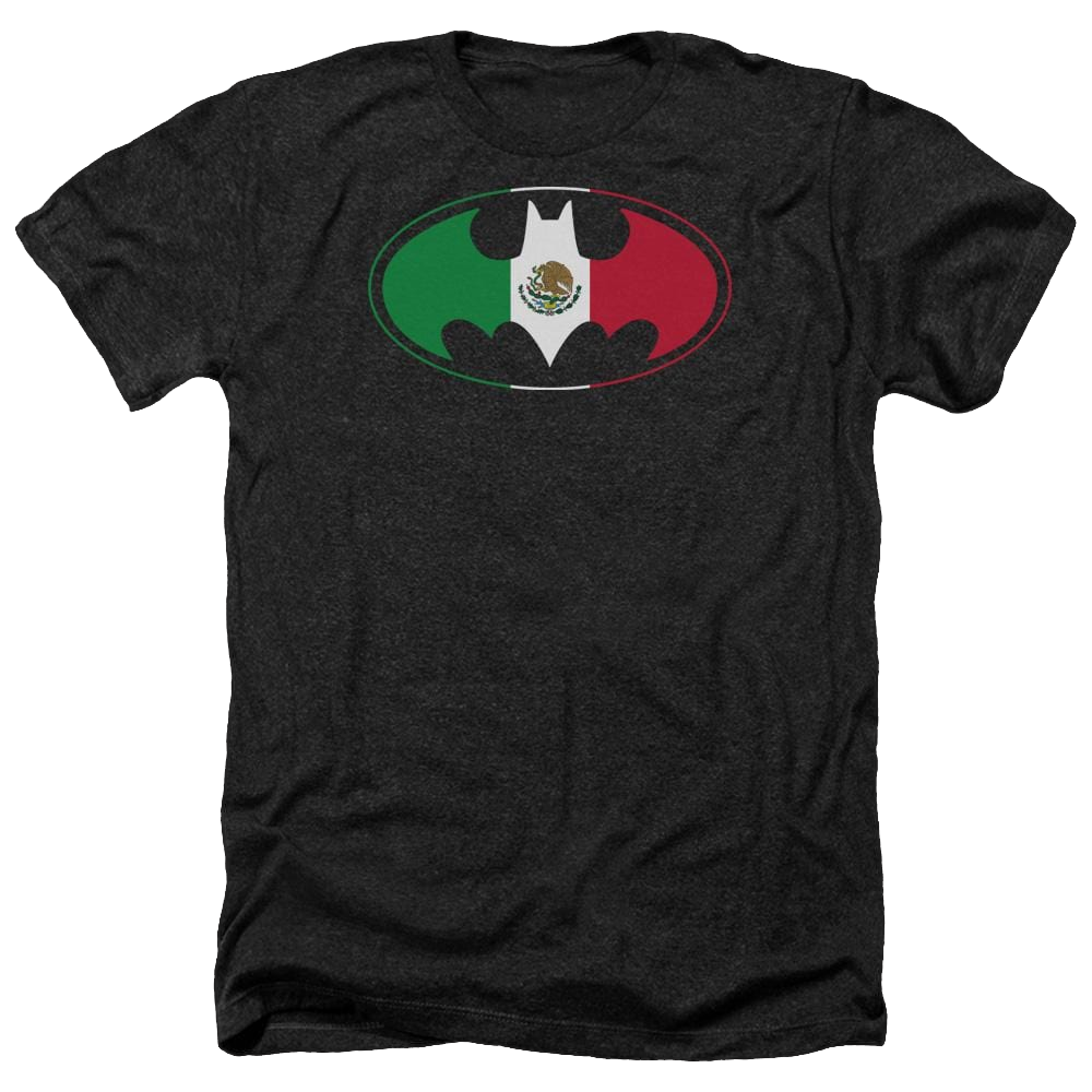 Batman Mexican Flag Shield - Men's Heather T-Shirt Men's Heather T-Shirt Batman
