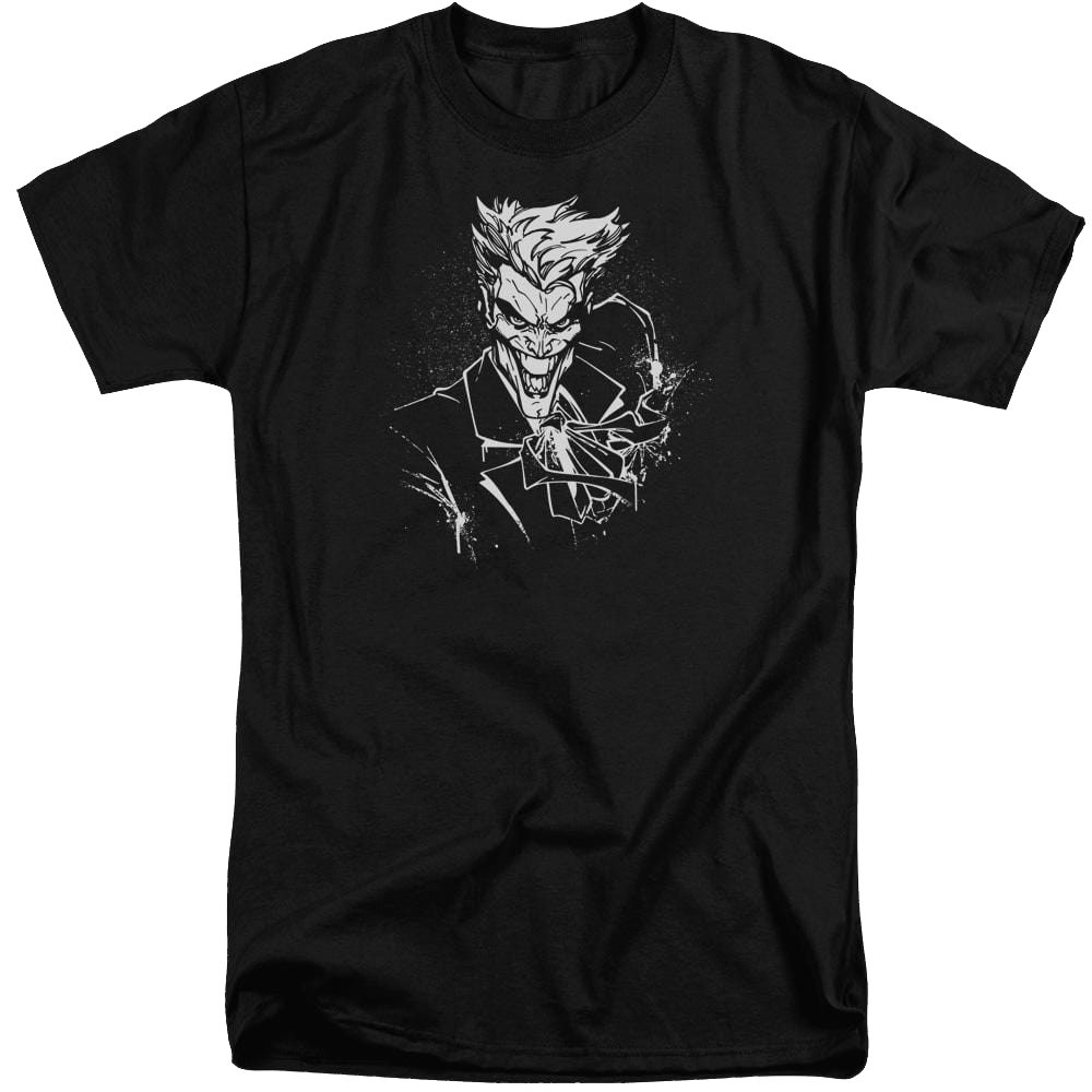 Batman Jokers Splatter Smile - Men's Tall Fit T-Shirt Men's Tall Fit T-Shirt Joker
