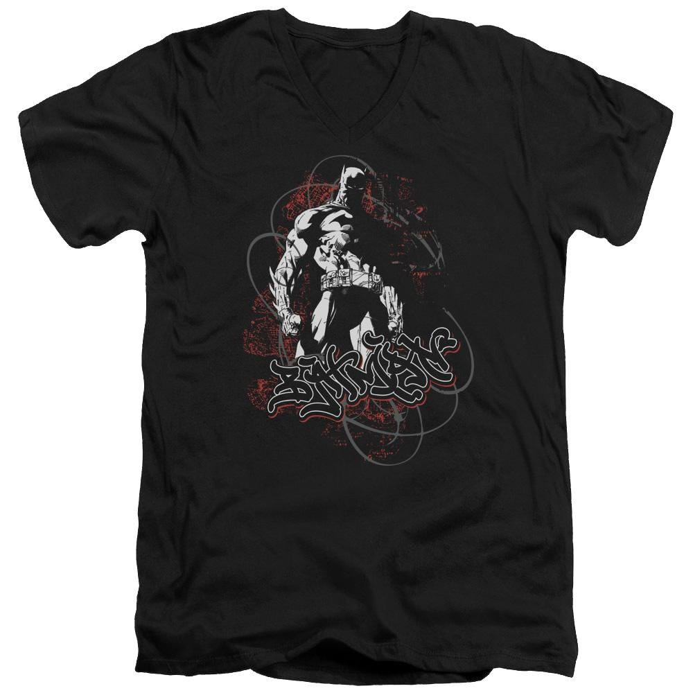 Batman Urban Gotham - Men's V-Neck T-Shirt Men's V-Neck T-Shirt Batman