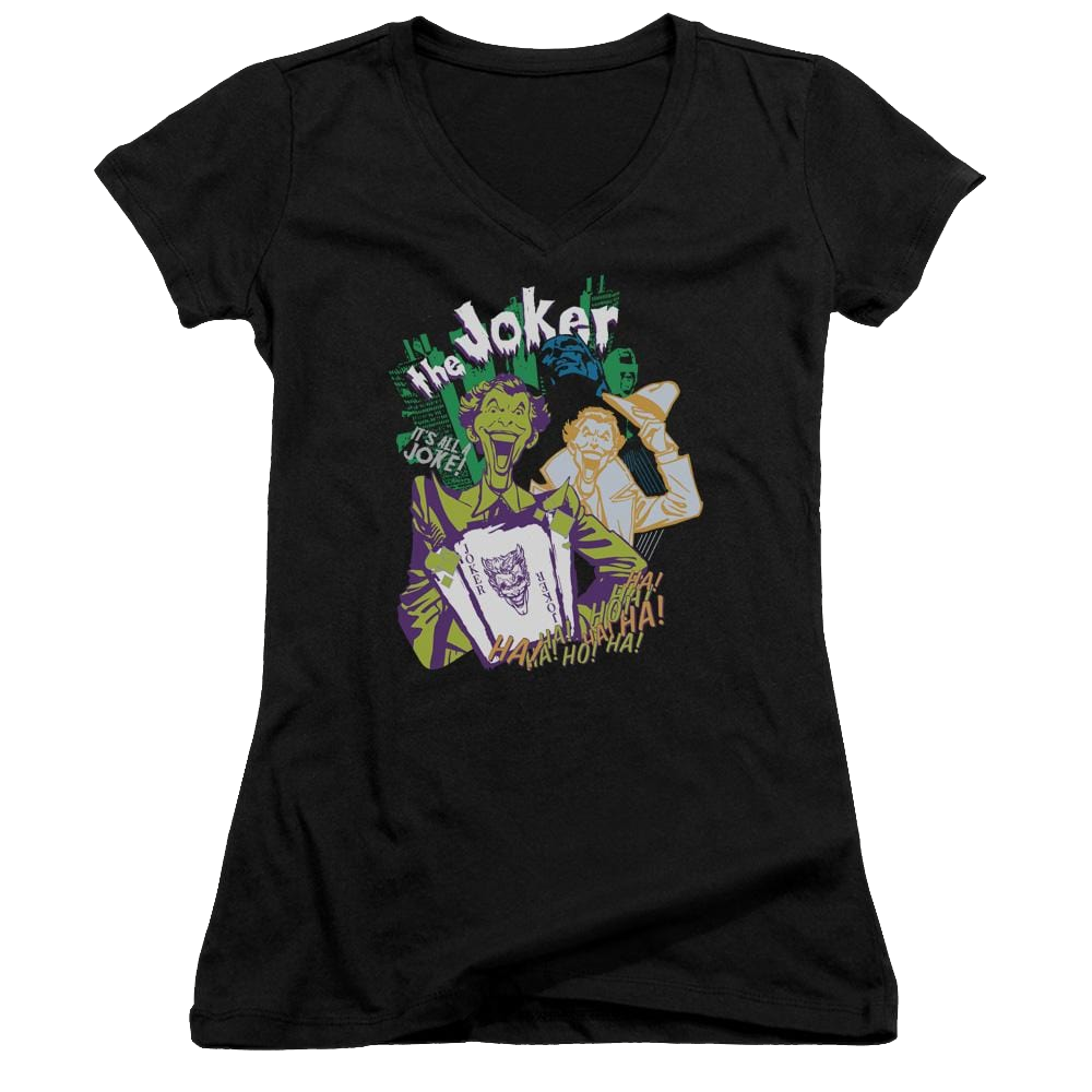 Batman Its All A Joke - Juniors V-Neck T-Shirt Juniors V-Neck T-Shirt Batman