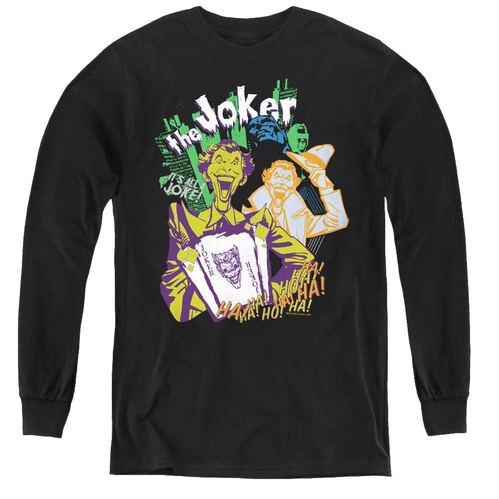 Dc Batman Its All A Joke - Youth Long Sleeve T-Shirt Youth Long Sleeve T-Shirt Batman
