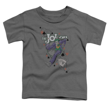 Charcoal toddler t-shirt with Always A Joker graphic
