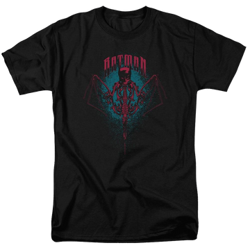 Black men's regular fit t-shirt with Batman Carpe Nocturn graphic