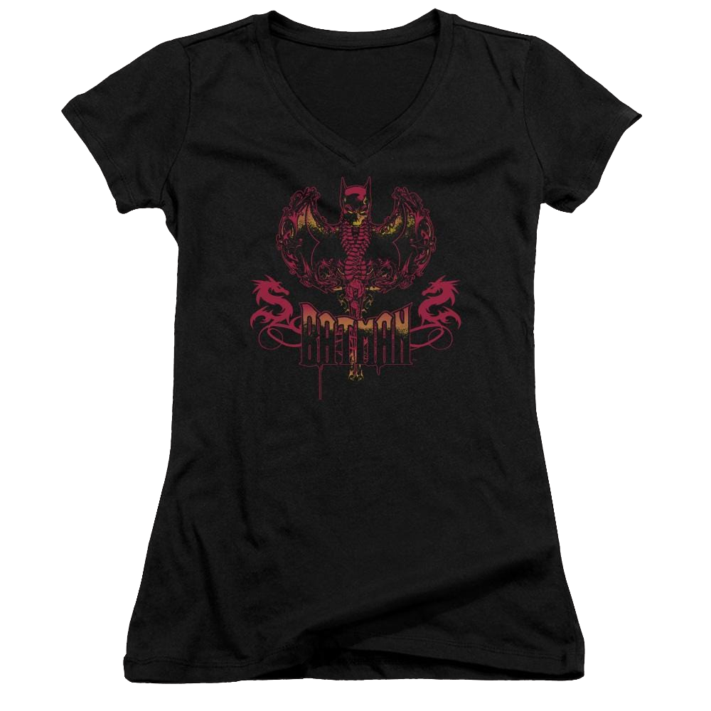 Batman Heart Of Fire - Juniors V-Neck T-Shirt Juniors V-Neck T-Shirt Batman