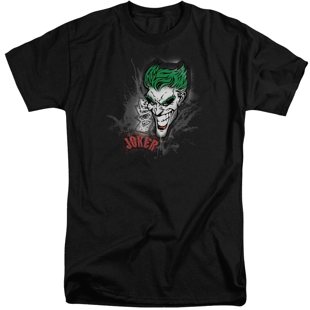 Batman Joker Sprays The City - Men's Tall Fit T-Shirt Men's Tall Fit T-Shirt Joker
