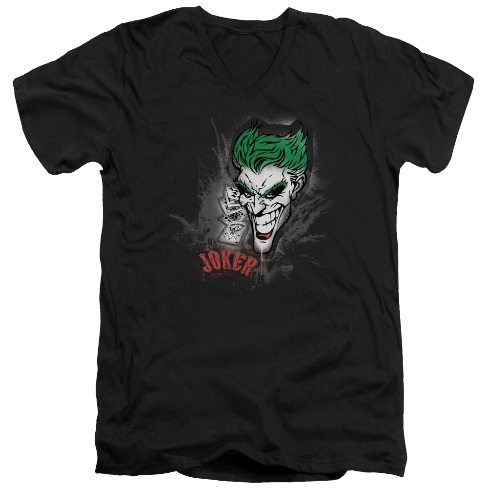 Batman Joker Sprays The City - Men's V-Neck T-Shirt Men's V-Neck T-Shirt Joker