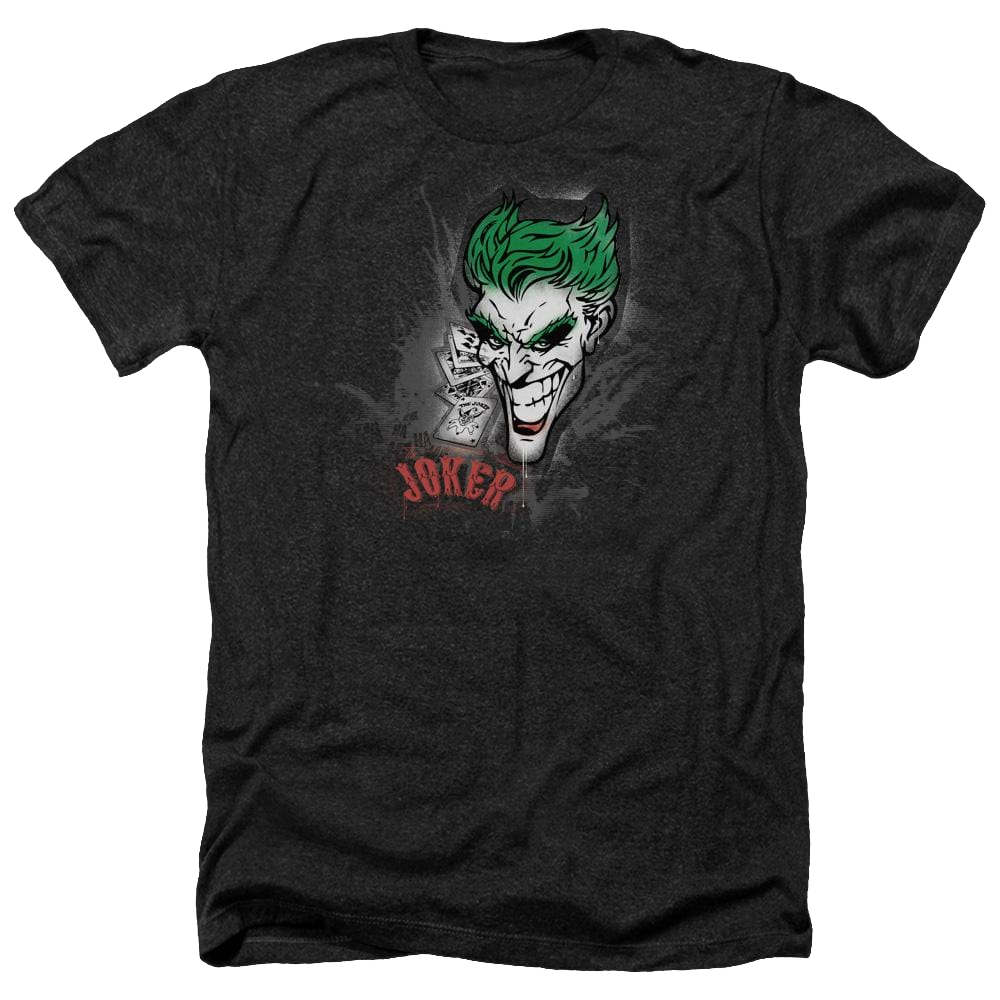 Batman Joker Sprays The City - Men's Heather T-Shirt Men's Heather T-Shirt Joker