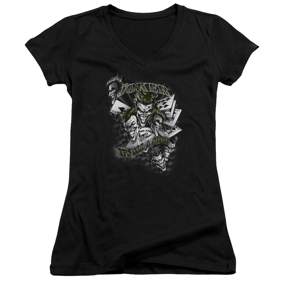Batman Its All A Joke - Juniors V-Neck T-Shirt Juniors V-Neck T-Shirt Batman