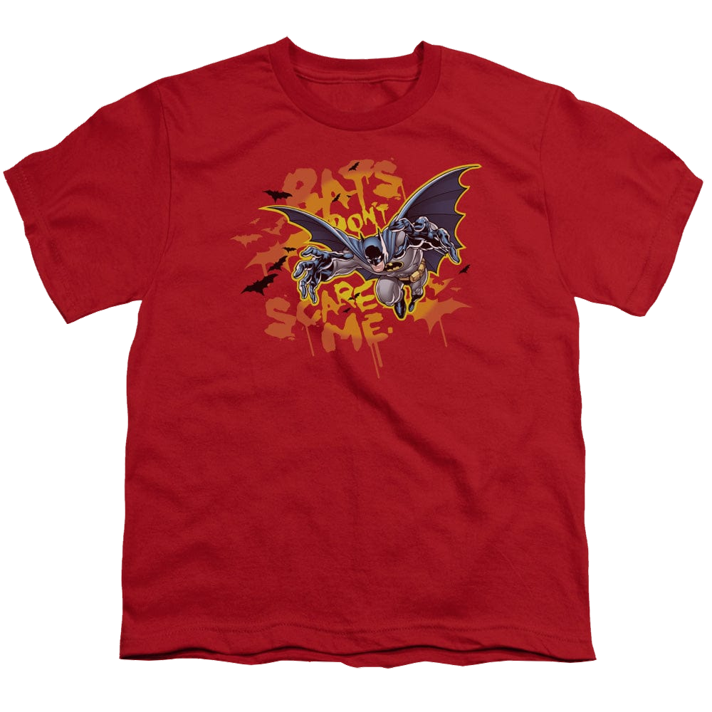 DC Batman Bats Dont Scare Me - Youth T-Shirt Youth T-Shirt (Ages 8-12) Batman