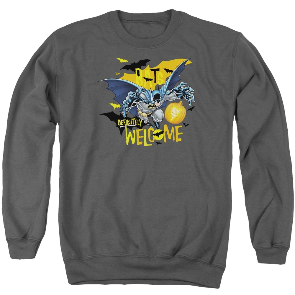 Batman Bats Welcome - Men's Crewneck Sweatshirt Men's Crewneck Sweatshirt Batman
