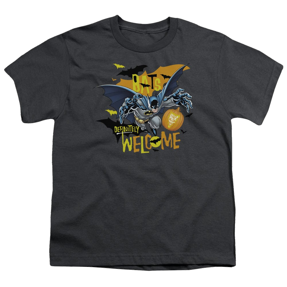 DC Batman Bats Welcome - Youth T-Shirt Youth T-Shirt (Ages 8-12) Batman