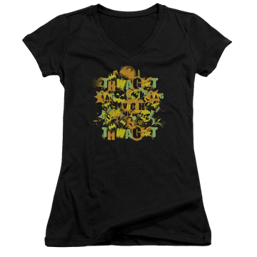 Batman Halloween Knight Sounds - Juniors V-Neck T-Shirt Juniors V-Neck T-Shirt Batman
