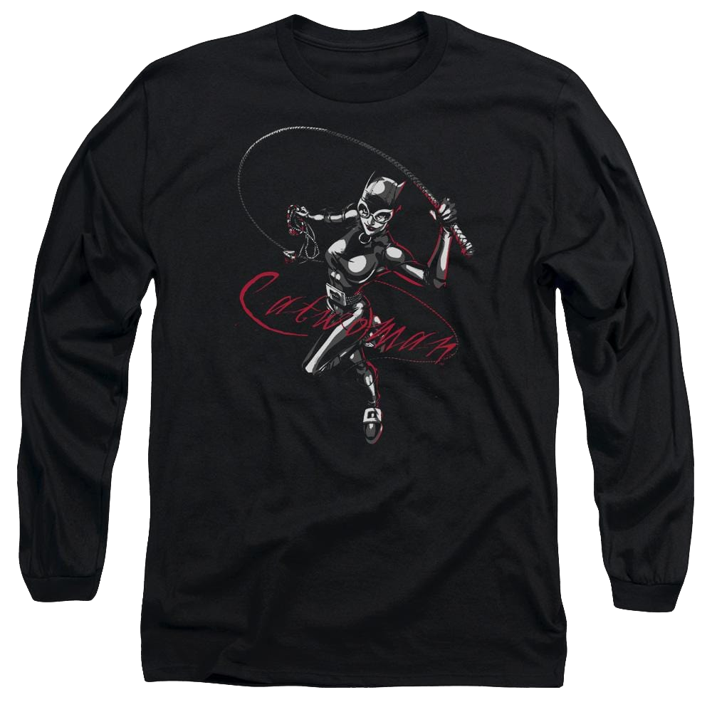 Batman Kitten With A Whip - Men's Long Sleeve T-Shirt Men's Long Sleeve T-Shirt Catwoman