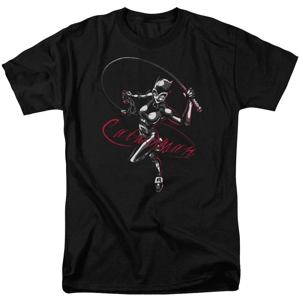 Batman Kitten With A Whip - Men's Regular Fit T-Shirt Men's Regular Fit T-Shirt Catwoman