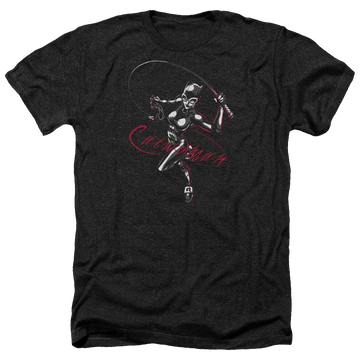Batman Kitten With A Whip - Men's Heather T-Shirt Men's Heather T-Shirt Catwoman