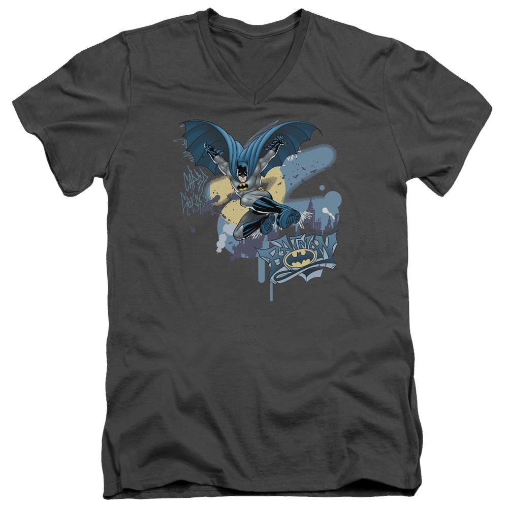 Batman Into The Night - Men's V-Neck T-Shirt Men's V-Neck T-Shirt Batman