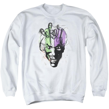 Batman Joker Airbrush - Men's Crewneck Sweatshirt Men's Crewneck Sweatshirt Joker