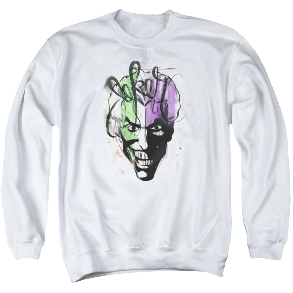 Batman Joker Airbrush - Men's Crewneck Sweatshirt Men's Crewneck Sweatshirt Joker