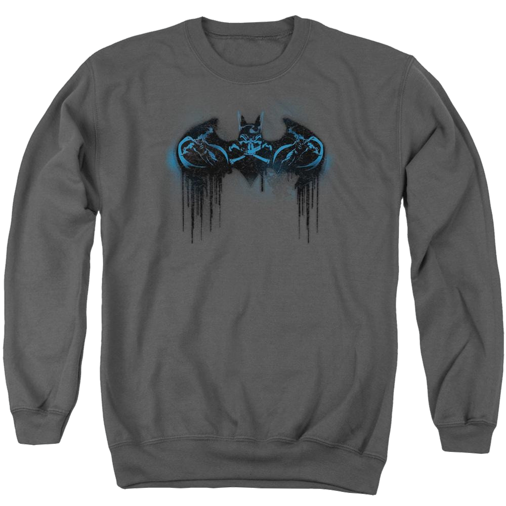 Batman Run Away - Men's Crewneck Sweatshirt Men's Crewneck Sweatshirt Batman
