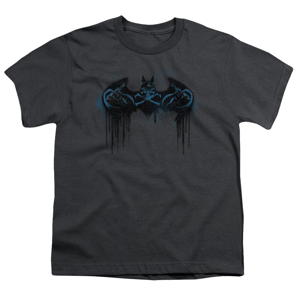 DC Batman Run Away - Youth T-Shirt Youth T-Shirt (Ages 8-12) Batman