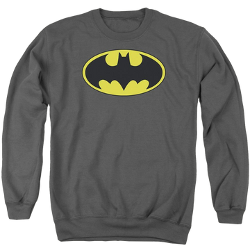 Batman Classic Bat Logo - Men's Crewneck Sweatshirt Men's Crewneck Sweatshirt Batman