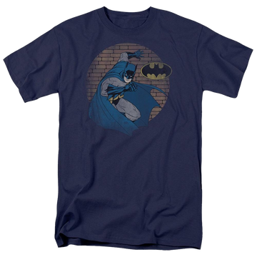 Navy men's regular fit t-shirt with Batman In The Spotlight graphic