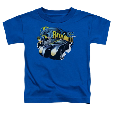 Royal toddler t-shirt with Dc Batman Batmobile graphic