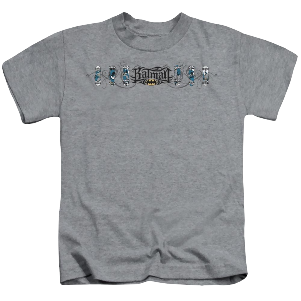 DC Batman Skateboard Bats - Kid's T-Shirt Kid's T-Shirt (Ages 4-7) Batman