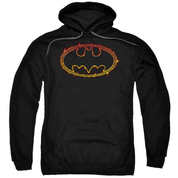 Batman Flame Outlined Logo - Pullover Hoodie Pullover Hoodie Batman