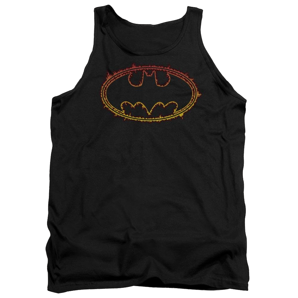 Batman Flame Outlined Logo Men's Tank Men's Tank Batman